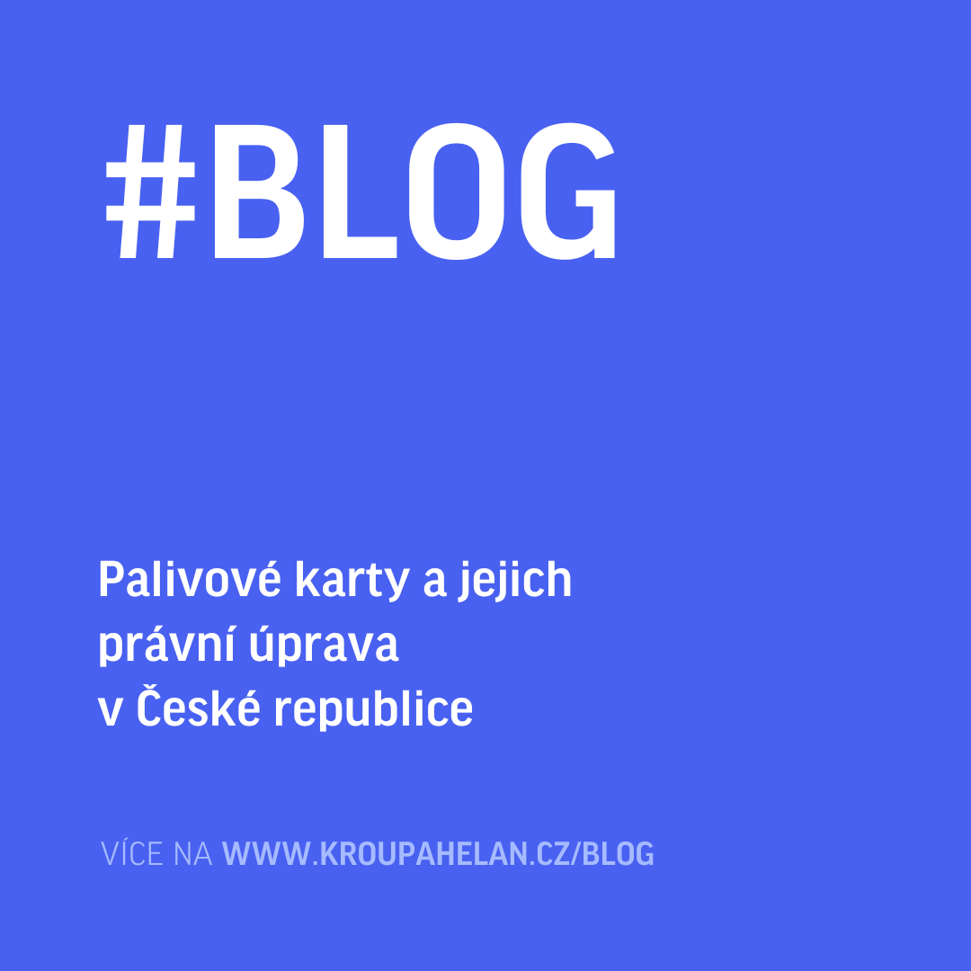 Palivové karty a jejich právní úprava v České republice 